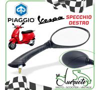 SPECCHIETTO RETROVISORE VESPA ET2 50 ET4 125 150 SPECCHIO DESTRO NERO PIAGGIO