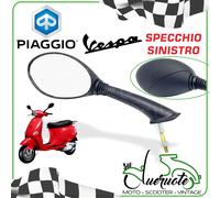 SPECCHIETTO RETROVISORE VESPA ET2 50 ET4 125 150 SPECCHIO SINISTRO NERO PIAGGIO