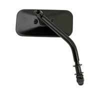 Specchietto rettangolare NERO x moto Harley Davidson Custom Chopper Bobber NUOVO