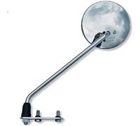 SPECCHIETTO SPECCHIO RETROVISORE SINISTRO + KIT MONTAGGIO COMPATIBILE CON PIAGGIO VESPA PX 125 CROMATO FAR