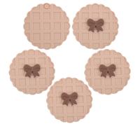 Specchietto tascabile da 5 pezzi: grazioso specchio compatto a forma di cialda