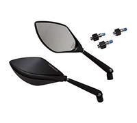 Specchietto Torezzo, nero, M10, contrassegno e, coppia | Testa 150/80/35 mm, lunghezza stelo 110/140 mm, alluminio, omologazione E, adattatore filettatura sx compatibile Yamaha