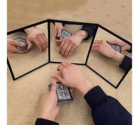 Specchio a 3 Vie Pratica Specchio per Carta Magia Gimmick Illusioni Trucchi Magici Accessori Stage Professionale Mago Pad