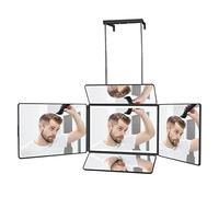 Specchio a 360° Self Cut Mirror - Specchio pieghevole a 5 lati con luci LED ricaricabili, per vedere la parte posteriore della testa, per il taglio e lo stile dei capelli