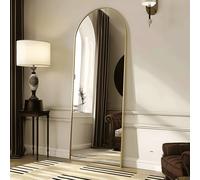 Specchio a figura intera, 162 x 53 cm, Specchio da pavimento grande con supporto, Specchio per tutto il corpo Specchio da terra per camera da letto pendente o sospesa