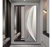 Specchio a figura intera Push-Pull con guida scorrevole, decorativo per casa, camera da letto e corridoio, design funzionale per interni moderni
