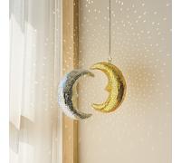 Specchio a forma di luna da appendere alla parete - Cattura la luce del sole come una palla da discoteca, adatto per camera da letto, finestra e decorazione per feste Tagli Unicavetro