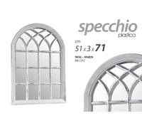 SPECCHIO A FORMA FINESTRA PARETE SPECCHIERA OVALE MODERNO CLASSICO 7151