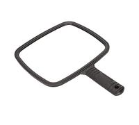 Specchio a mano quadrato ad alta definizione Visualizza specchio portatile anti -slip con manico per la casa barbiere di bellezza salone di bellezza