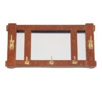 Specchio A Muro Missione In Noce Per Casa Delle Bambole JBM Mini Accessorio