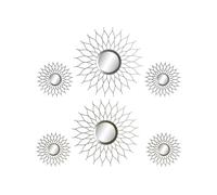 SPECCHIO A MURO SET TRE SPECCHI PER ARREDAMENTO E DECORAZIONE PARETI