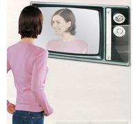 Specchio a Muro TV specchio cameretta Trucco a forma televisore ANNI 60 DESIGN