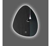 Specchio A Parete Con Gocce D'acqua Irregolari A LED, Specchio Da Bagno Senza Cornice Alla Moda Con 3000K/4000K/6000K Regolabile, Pulsante Intelligente A Sfioramento, Specchio Per Il Trucco Illuminato