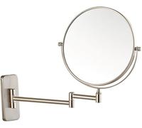 Specchio A Parete Specchio d'Ingrandimento Bifacciale in Nichel Spazzolato Specchio d'Ingrandimento Girevole Pieghevole Specchi Vity da Bagno Estensibili, 6 inch, 10X