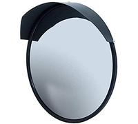 Specchio a Traffico Esterno Specchi Di Sicurezza Sferici Neri, Specchio Rotondo da 45 cm Convex Specchio da Traffico Infranto per Interno