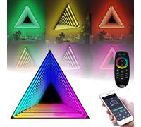 Specchio a Tunnel LED Infinity Mirror Light con Telecomando 3D Octagon Infinity Wall Mirror Multi Color Changing Light per Casa Camera da Letto Soggiorno Party Bar D-50cm/19.7"