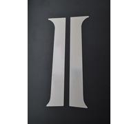 Specchio Acciaio Inox Lucidato Porta Pilastri per Mercedes Actros MP2 Trucks