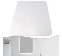 Specchio acrilico 3D ovale quadrato adesivo da parete per bagno e camera da letto, impermeabile, decorazione da parete per aumentare la luce e il senso dello spazio (quadrato)