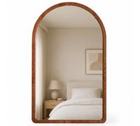 Specchio ad Arco Struttura in Legno Rovere Decorazione Design Moderno 46x60cm
