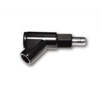 Specchio Adattatore Raccordo Universale M10 X 1,25 Filettatura a Destra Nero