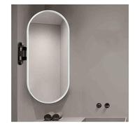Specchio angolare da bagno, specchio cosmetico a parete, forma ovale