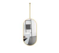 Specchio Appeso in metallo Nero, specchi Appeso a Soffitto, specchi di Trucco di Vanità HD, Specchio da Bagno a Corridoio Appeso a Parete per Lo spogliatoio d'ingresso e decorazione per la casa