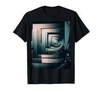 Specchio Art Vetro Hall Specchi Infinity Specchi Maglietta con Stampa Grafica Economica, Uomo, Nero, M