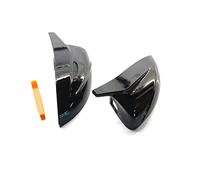 Specchio Auto Vista Della Copertura Specchio Laterale Della Protezione Dello Specchio Coperture Per Audi A3 8V S3 RS3 2014-2020 Con Lane Assist Foro(Gloss black)