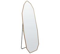 Specchio autoportante 49 x 165 cm Cornice in alluminio Forma irregolare Supporto