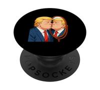 Specchio baciare anti-Donald Trump - Satira narcisismo PopSockets PopGrip Adesivo