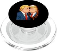 Specchio baciare anti-Donald Trump - Satira narcisismo PopSockets PopGrip per MagSafe