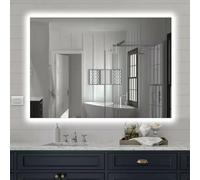 Specchio bagno 50x70 cm illuminazione perimetrale e installazione reversibile