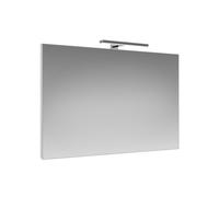 Specchio bagno cornice alluminio spazzolato 120 100 80 cm e lampada LED 30 60