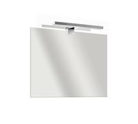 Specchio bagno filolucido 60x80 cm reversibile con lampada led 30 cm cromata