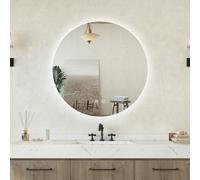 Specchio bagno Tondo 50cm Retroilluminato Con Led, Antiappannamento + 3 Luci