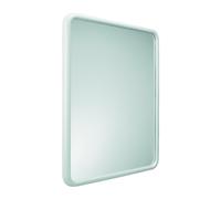 SPECCHIO BAGNO VETRO SICUREZZA BAGNO REVERSIBILE BORDO BIANCO 60X70