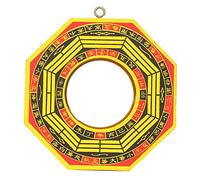 Specchio Bagua, Specchio Cinese Vintage Feng Shui 4in-6in Specchio concavo Convesso FengShui Strumento taoista Mascotte Buddismo Protezione taoista Specchio Fortunato(#2)