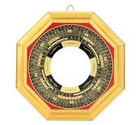 Specchio Bagua, specchio tradizionale cinese Feng Shui specchio convesso specchio concavo esorcismo amuleto specchio magico protezione Lucky Craft Art Taoismo decorazione (13,5 cm