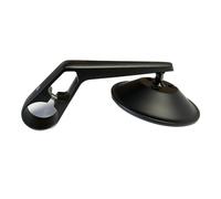 Specchio bar-end da manubrio DARDO in alluminio verniciato nero opaco Omologato