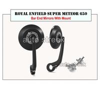 Specchio Bar End Reale Royal Enfield SUPER METEOR 650 Con Adattatori E Supporti