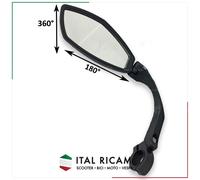 SPECCHIO BICI RETROVISORE UNIVERSALE CICLO PIEGHEVOLE FAT BIKE