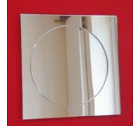 Specchio Circolare Fuori Da Un Quadrato