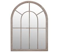 Specchio color sabbia, 60 x 45 cm, con cornice in ferro, per interni, decorazione da parete, corridoio, soggiorno, camera da letto, riflesso della luce e ingrandimento della stanza