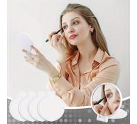 Specchio compatto e pieghevole per il trucco, mini portafoglio pieghevole per donna, per uso quotidiano e da viaggio, regalo per la festa della mamma (nero) - Specchio rotondo piccolo, gadget, viaggio