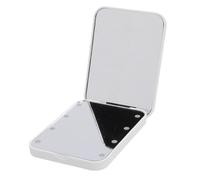 Specchio Compatto Illuminato con Ingrandimento, Specchio Cosmetico a LED Portatile per Viaggi, Dimensioni Tascabili, Design Elegante, Luce Integrata, Illuminazione Duratura