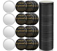 Specchio compatto ispiratore da 7,9 cm, 36 pezzi, regalo per donne, mini specchio tascabile, piccolo dipendente, trucco rotondo per Natale, galentine, madri, colleghi, infermiere, amici
