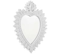 SPECCHIO CON CORNICE EX VOTO BIANCO 40hx30 cm