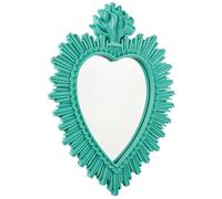 SPECCHIO CON CORNICE EX VOTO VERDE 40hx30 cm
