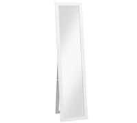 Specchio con Cornice in MDF con Piedini e Ganci per Utilizzo a Muro o a Parete, 37x40x155 cm