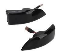 Specchio con illuminazione LED e segnalatore nero Shell per Scenic III/Megane MK3